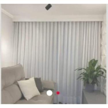 Imagem de Cortina Trilho Suiço Forro Com Linho 6.00 X 2.80