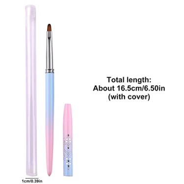 Imagem de esmalte - 1/ Nail Art Design Brushes | gel construção UV, gel extensão poli, ferramentas pintura unhas para manicure em casa salão beleza A/r