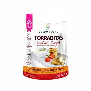 Imagem de Kit 2X: Biscoito Torradita Original Low Carb Leve Crock 120g
