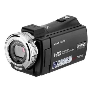 Imagem de Câmera Filmadora Full Hd 1080P Compacta 20Mp Ordro Hdv-V12