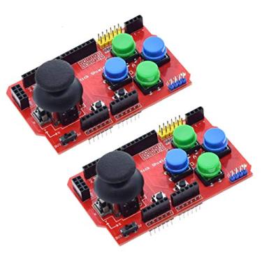 Imagem de HiLetgo 2 peças Gamepad Joystick Shield para placa de expansão Arduino Teclado Analógico e Função de Mouse