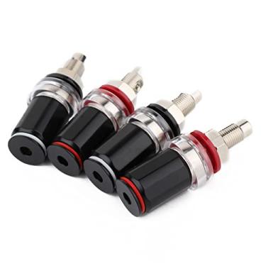 Imagem de TECKEEN 4 peças terminal de soquete de poste de ligação Hi-Fi amplificador de áudio 24K HI-END