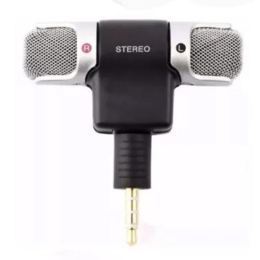 Imagem de Mini Microfone Stéreo P2 P3 Celular Smart E Tablets - Jetting