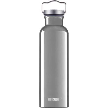 Imagem de SIGG Garrafa de água original Alu (0,75 L), garrafa de metal livre de poluentes e à prova de vazamento, garrafa de alumínio leve e resistente com tampa de rosquear
