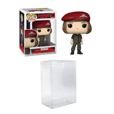 Imagem de Funko POP! TV: Stranger Things Season 4 - Robin in Hunter Outfit Bundled with a Byron's Attic Pop Protector