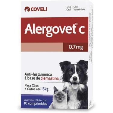 Imagem de Antialérgico Coveli Alergovet C 0,7Mg Com 10 Comprimidos