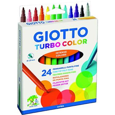 Imagem de Caneta Hidrocor, Giotto, Turbo Color, 071500SA, 24 Cores