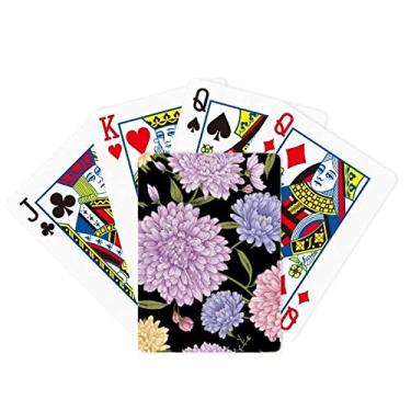 Imagem de Jogo de tabuleiro divertido de pôquer com arte de desenho de lótus e flores, jogo de tabuleiro