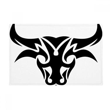 Imagem de DIYthinker Tapete de chão com símbolo do zodíaco Touro Constellation Tapete antiderrapante para porta de banheiro