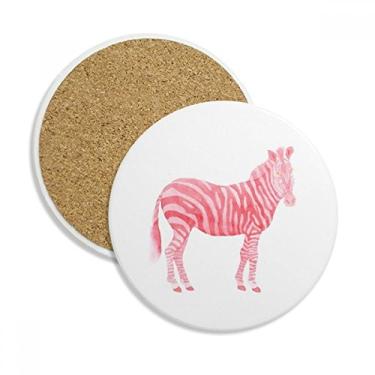 Imagem de IUCN Caneca porta-copos com animais ameaçados de pinto vermelho para proteção de mesa, pedra absorvente