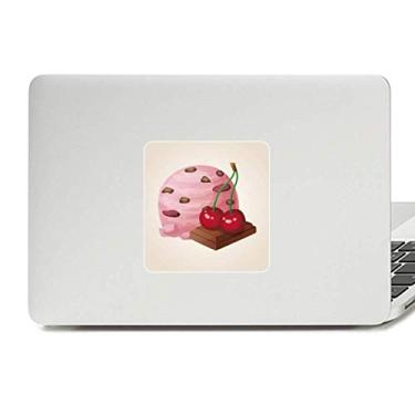 Imagem de Decalque de bola de sorvete roxo chocolate cereja vinil paster laptop decoração PC