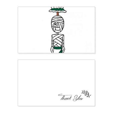 Imagem de Egypt Mummy Horus árvore de Natal 01 cartão de agradecimento aniversário aniversário saudação casamento agradecimento