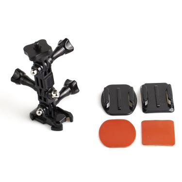 Imagem de Adaptador De Engate De Gopro Para Rosca De 1/4" Com Braço Articulado E Adesivos