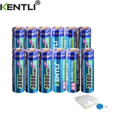 Imagem de Kentli tensão estável de baterias aa 1.5v  bateria de lítio polímero para câmera etc