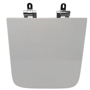 Imagem de Assento Sanitário Poliéster para Louça Living deca Slow Close Cromado Branco