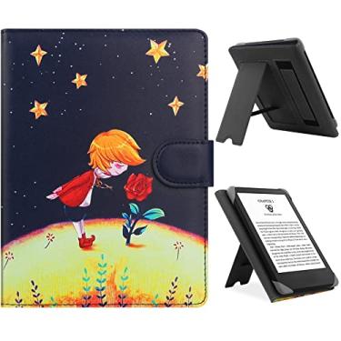 Imagem de LIUDENWIN Capa universal para E-reader Paperwhite de 15,2 cm, 17,3 cm, compatível com Kobo Clara HD/Kobo Clara 2E capa de couro com suporte para livro de bolso de 15 a 17,8 polegadas/leitor de e-book