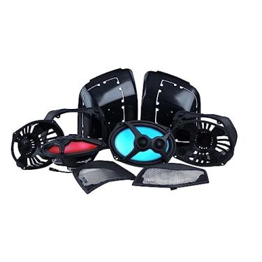 Imagem de Memphis Tampas de bolsa Audio MXHD14LIDKIT 14+ HD com alto-falantes integrados de 15 x 23 cm, 125 W/250 W