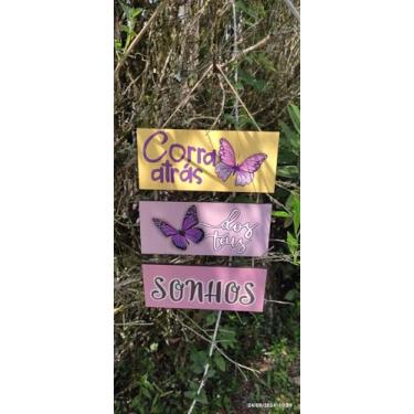 Imagem de Placa Decorativa para pendurar, Corra atrás dos teus sonhos