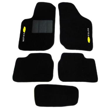 Imagem de Tapete Automotivo Celta Carpete Preto - 5 Peças  Tapecars