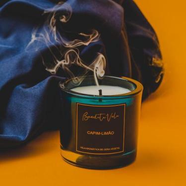 Imagem de Vela aromática  Capim Limão  200 g cera de coco  Bendita Vela