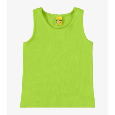 Imagem de Regata Infantil Feminina em Ribana Rovi Kids Verde - Rovitex Kids Bási