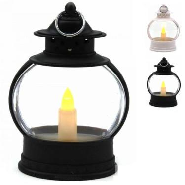 Imagem de Vela Luminaria Decorativa LED Mini Lampião Vintage Decoração - Fx, Pre