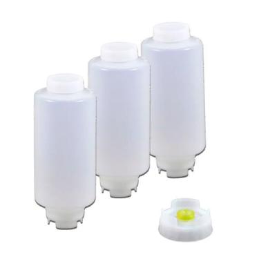 Imagem de Conj 3 Bisnagas 946 ml (32 Oz) FIFO Bootle Canadá Original Bico NSF Co