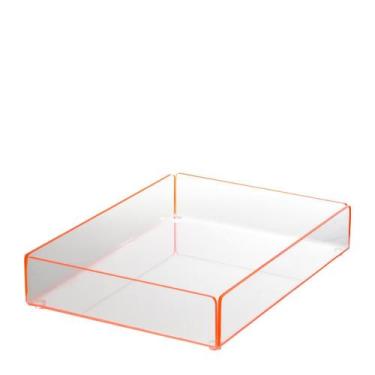 Imagem de Organizador Empilhável Laranja Neon 27x20Cm - Mai Home