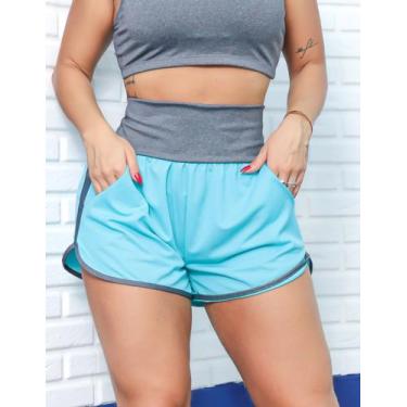 Imagem de Shortinho Esportivo Fitness Feminino Dry Fit Running com Bolsos Cintur