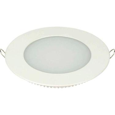 Imagem de Plafon Taschibra Redondo Fit, Embutir, 6 Watts, Luz Branca 6500K
