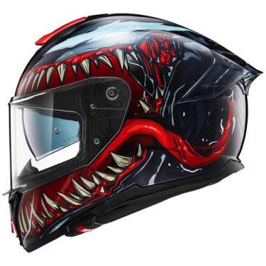 Imagem de Capacete de motocicleta ILM Full Face Dual Visor Model-861A TheNight