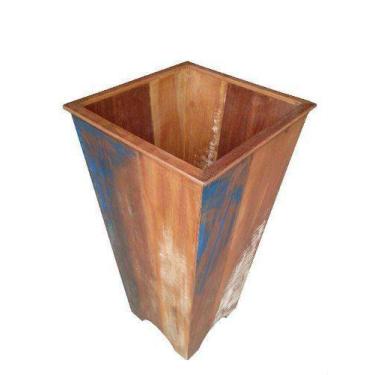 Imagem de Cachepô Rústico Mimo Em Madeira Demolição - Cód 1111 - Barrocarte