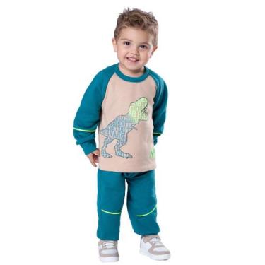 Imagem de Pijama Flanelado Infantil Masculino Inverno Quentinho - Aymee, Colorid