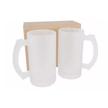 Imagem de Caneca para Sublimação Chopp Vidro Jateada 475ml 12 Unidades - Deko, F