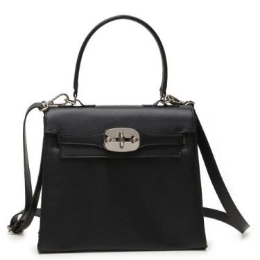 Imagem de Bolsa Feminina Mão Transversal Napa Floater Bia - Miah Flor, Preto, Ún