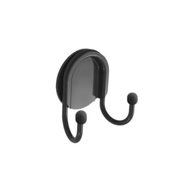 Imagem de Cabide De Parede Duplo Adesivo - Preto - Smartfix
