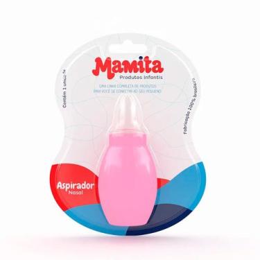 Imagem de Aspirador Nasal Mamita Desobstruir as Vias Respiratórias do Bebê, Rosa