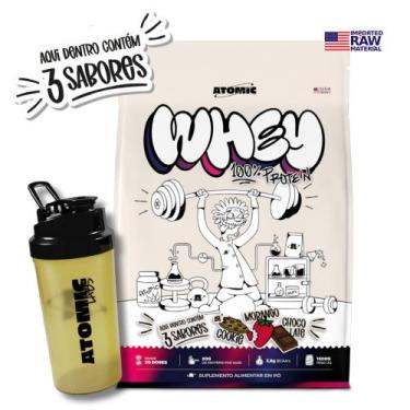 Imagem de Whey 100% Concentrado de 1,5kg - 3 sachês de 500g - Deliciosos Sabores