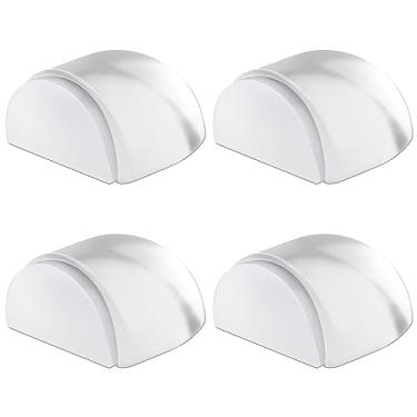 Imagem de VIDELLY 4 peças de batente de porta transparente autoadesivo buffers de parede protetor de parede acrílico buffer de porta de chuveiro sem perfuração para escritório doméstico proteger paredes e móveis, transparente, 4 cm/1,57 pol