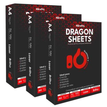 Imagem de Jogo 20 Placas PVC Dupla Face A4 Para Impressora À Laser - Grafity