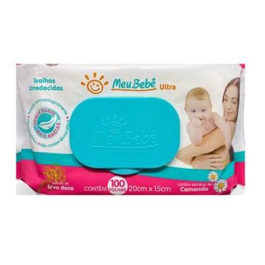 Imagem de Toalha Umedecida Meu Bebe Ultra Com 100Uni  Hygieline - Akla Industria