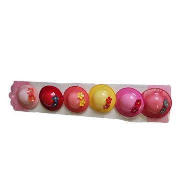 Imagem de Kit presilha Hair Clips Infantil para Cabelo Chapeuzinho-6un - Lynx