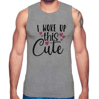 Imagem de Regata I woke up this cute - Foca na Moda, Cinza, GG