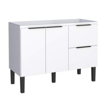 Imagem de Gabinete de Cozinha Branco em Madeira 114cm Cisne Cozimax