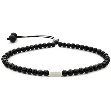 Imagem de Bracelete Feminino De Pedras Preta Fina Gafeno - Gafeno Acessórios, M