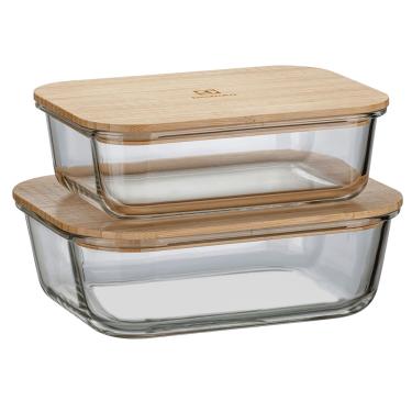 Imagem de Potes Herméticos Refratários com Tampa de Bambu