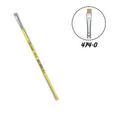 Imagem de Pincel Condor 474-0 Chato Pelo Naturais Cabo Curto