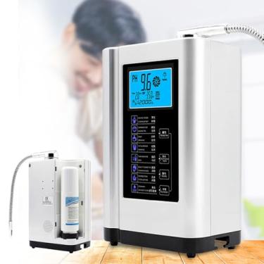 Imagem de KKSOUFX MáQuina Ionizadora De áGua Para Casa, MáQuina De áGua Ph 3,5-10,5, Montada Na Parede/Colocada Horizontalmente, 5℃~58 ℃, Até -500 Mv Orp, 6.000 Litros Por Filtro, 7 ConfiguraçõEs De áGua