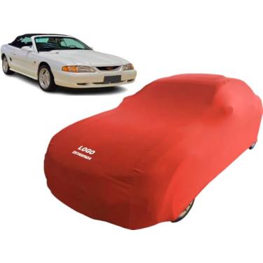 Imagem de Capa Tecido Macio Carro Ford Mustang Conversível 1995 (Vermelho)