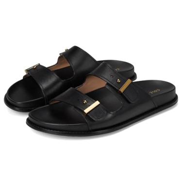 Imagem de Cole Haan Sandália rasteira feminina Marisol, Couro preto, 41